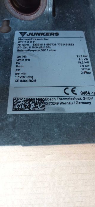 Esquentador Junkers 11Lt