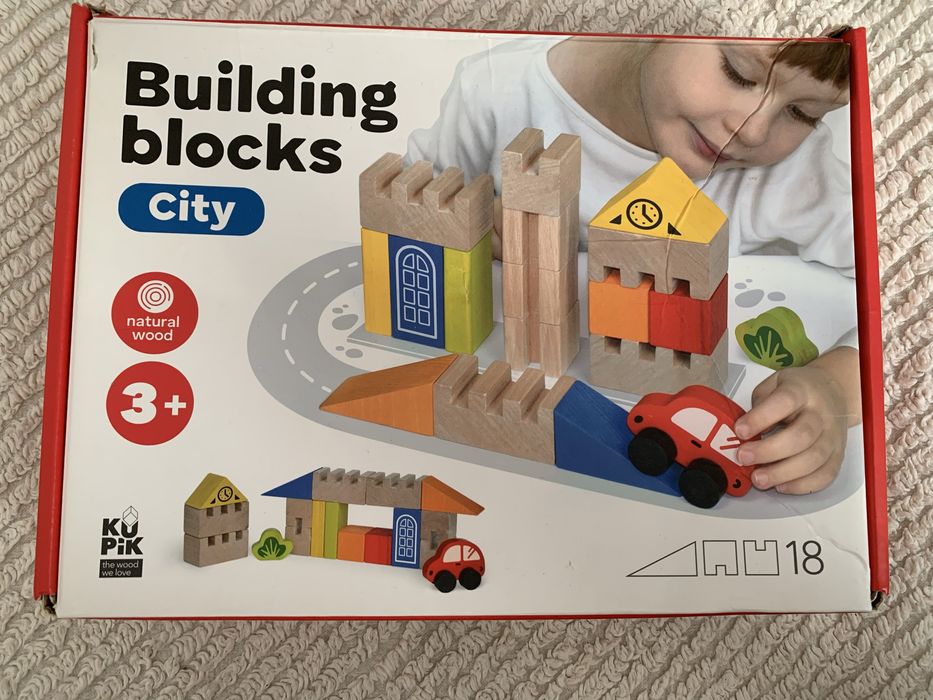 Конструктор деревʼяне місто (монтессорі)