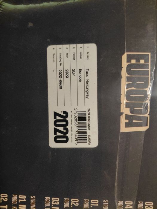 Winyl Europa 2LP Taco Hemingway - limitowany, folia
