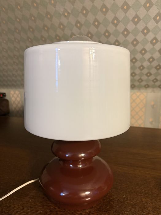 Lampa POLAM piła prl porcelana