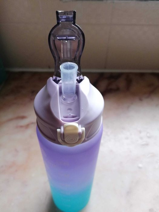 Garrafa de Água com palha