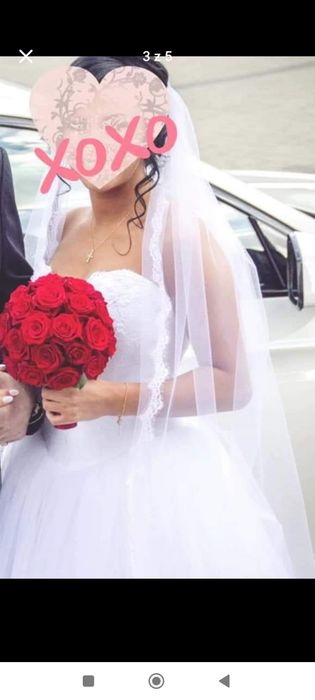 Suknia ślubna księżniczka XS/S