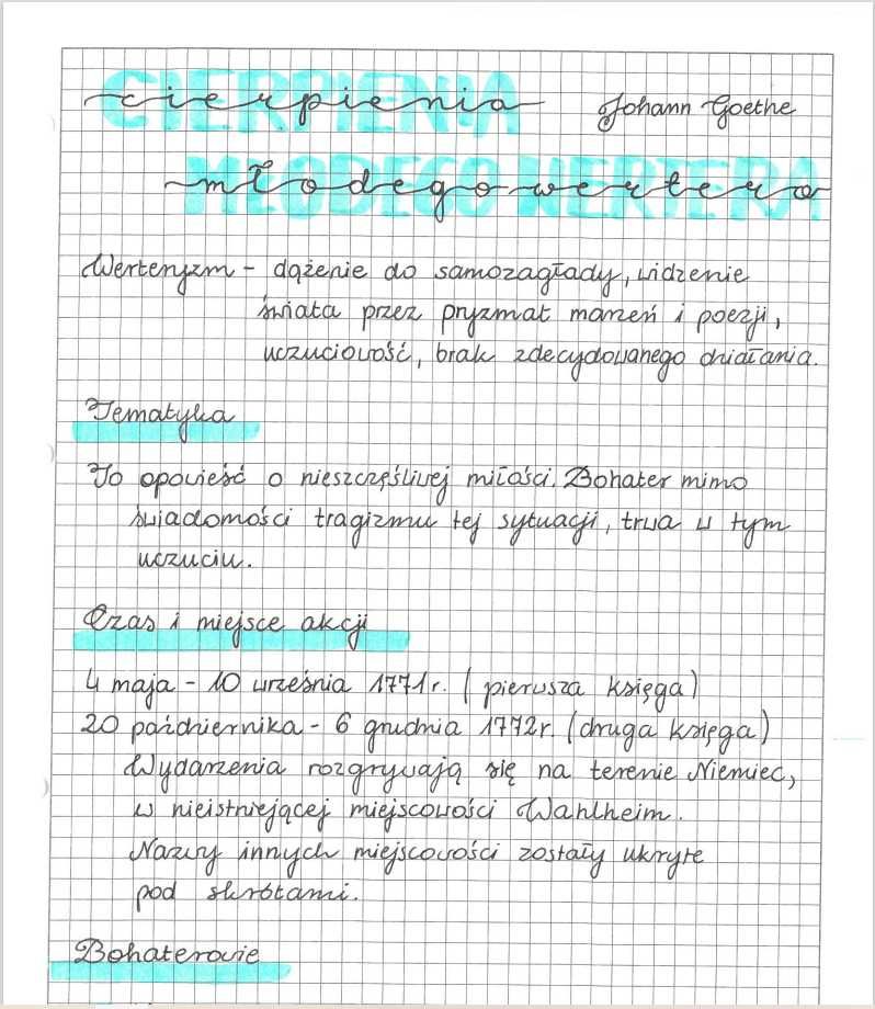 MATURA 2024 notatki maturalne 116 str polski motywy lektury epoki PDF