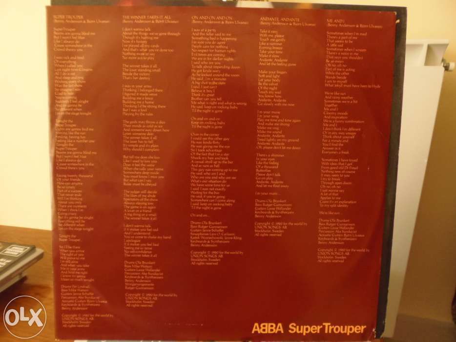 Abba album super trouper
