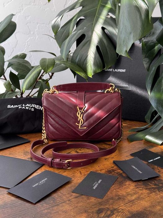 Сумка в стилі Yves Saint Laurent college mini chain