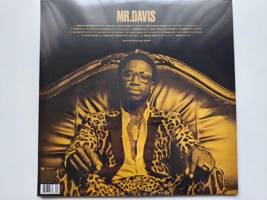 Gucci Mane - Mr. Davis / LTD / 2LP / Cristal Clear Vinyl Edi. / U.S.A.