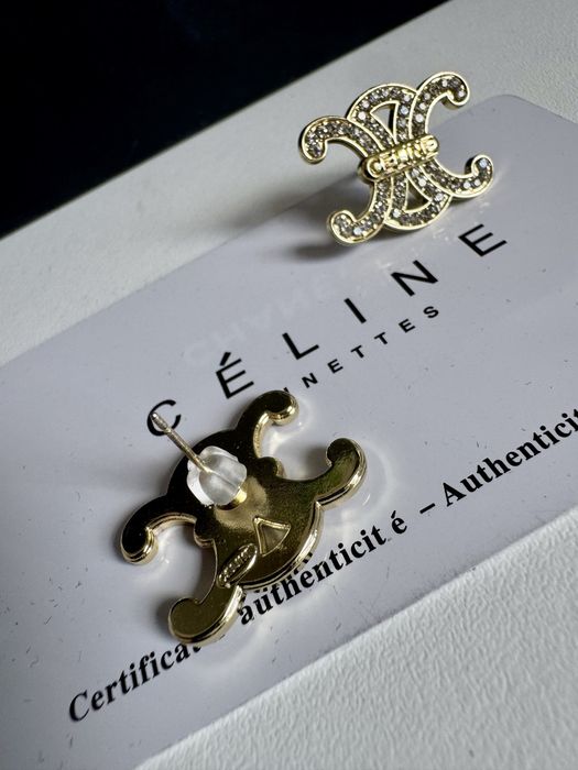 Kolczyki Celine premium 2x1,5 cm