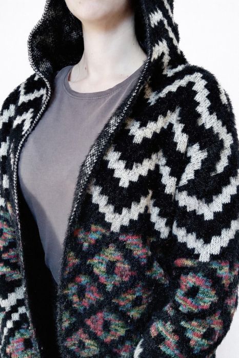 Długi kardigan damski