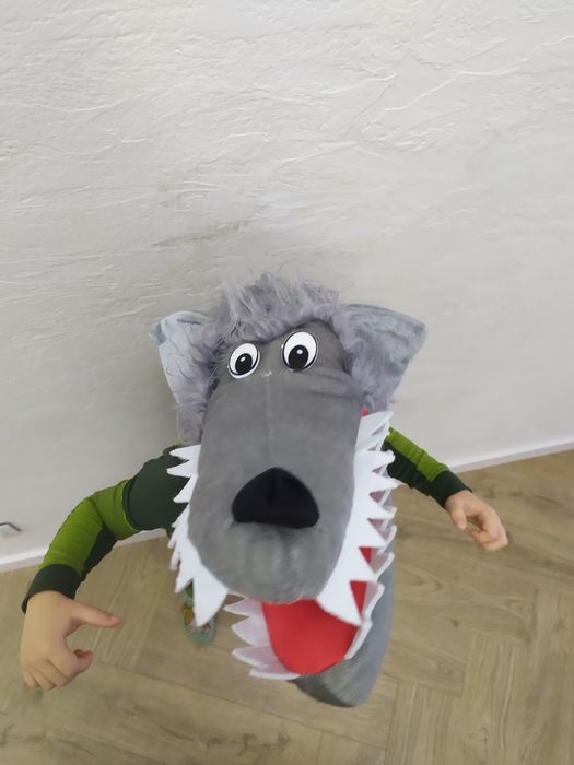 Kostium czapka wilka wilk szary