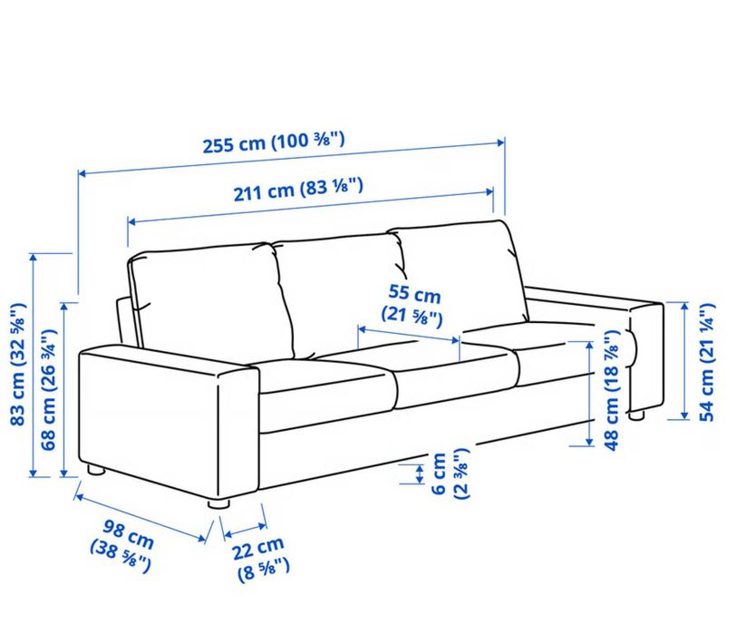 sofa 3 lugares, como novo