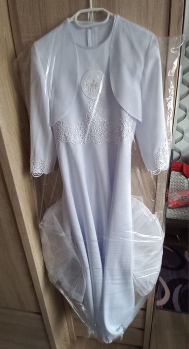 Sukienka komunijna rozmiar 152 koło bolerko PIĘKNA!
