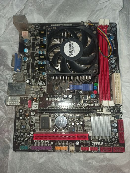 Плата biostar A55MLV сокет FM1 в комплекте Amd a8-3600 Робочая