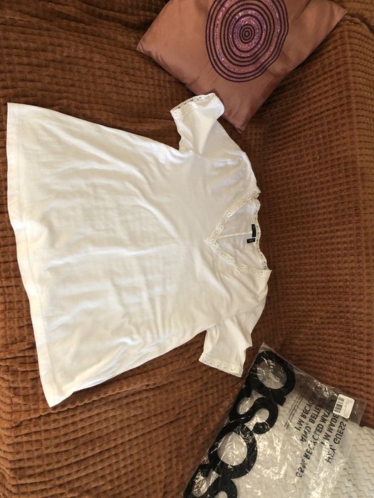 Asos koszulka bluzka biała koronka ciążowa maternity rozmiar 38 nowa