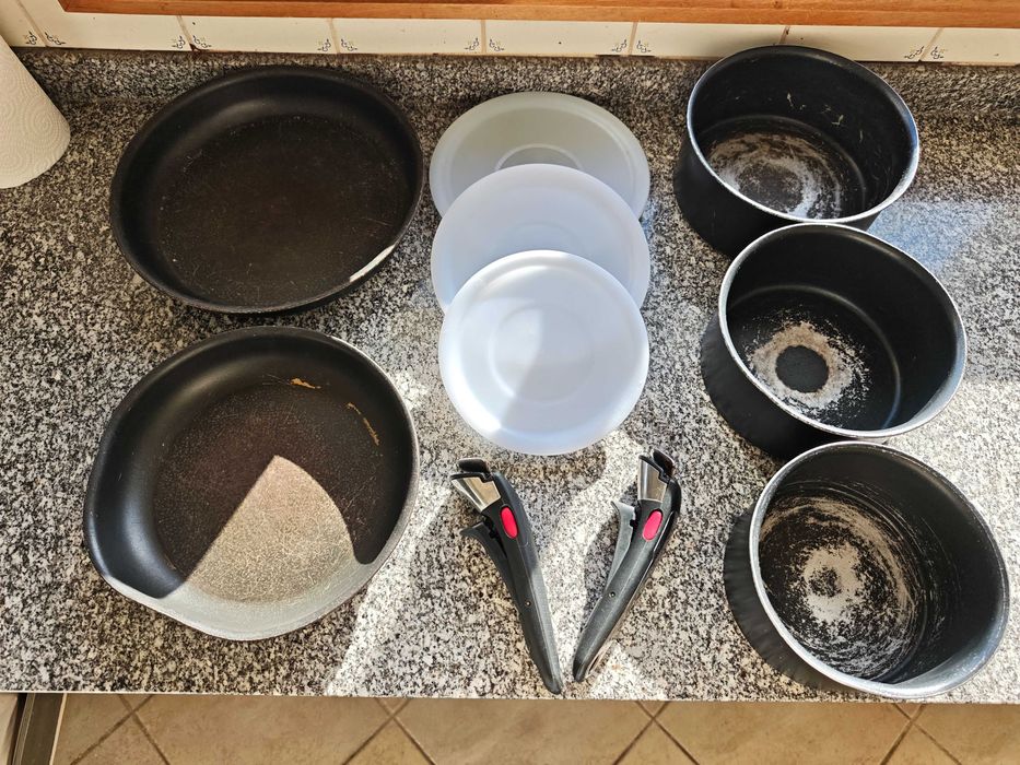 Trem de Cozinha Tefal Ingenio (2Frigideiras + 1 pega)