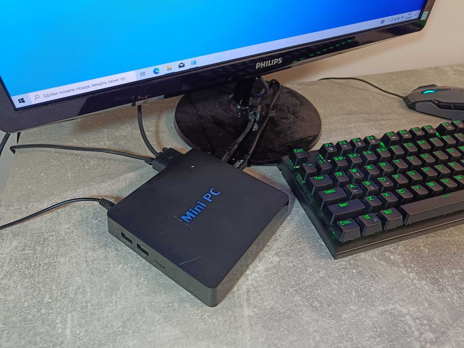 Міні Мікро ПК T11 Plus з WiFi - Intel Atom 4 ЯДРА 4GB DDR3 SSD m2 64GB