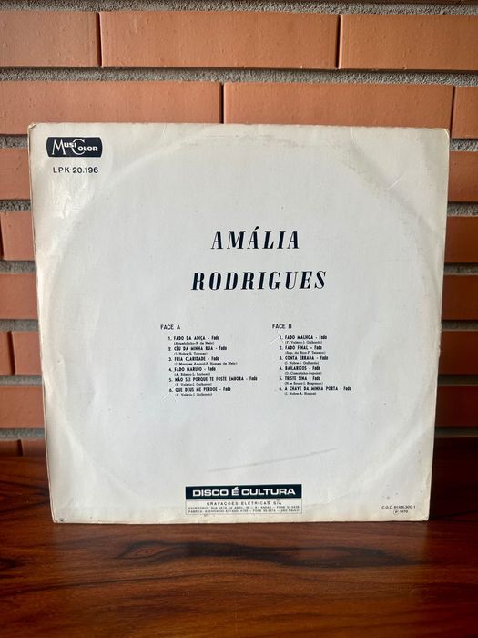 Disco vinil Amália Rodrigues