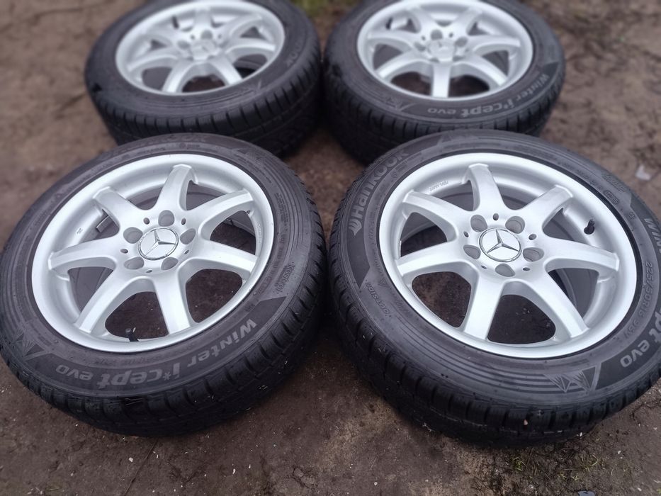 felgi aluminiowe 5x112 mercedes c e a w205 w204 w210 opony zimowe 8mm