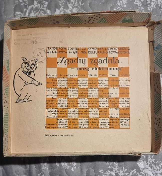 Gratka dla kolekcjonera. Stara gra "MÓZG ELEKTRONOWY"