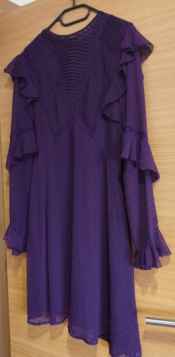 Vestido Festa Roxo NOVO, M-L