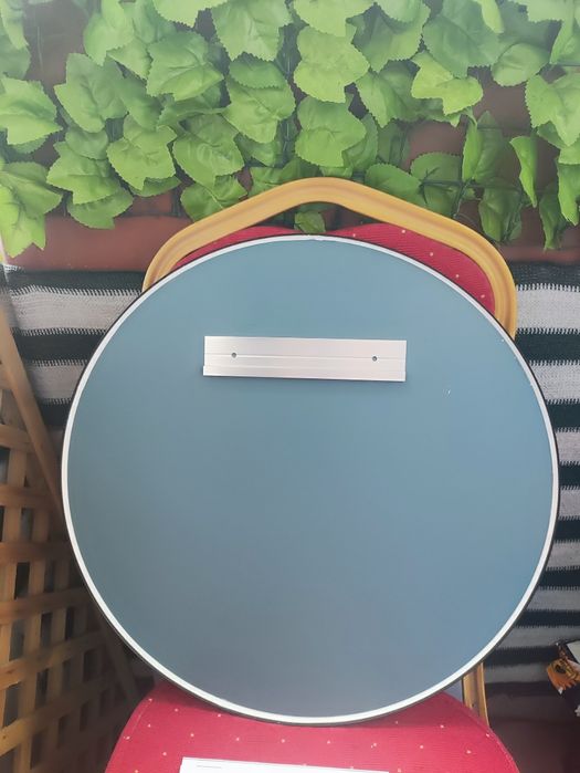 Lustro Okrągłe Czarne Loft ścienne na ścianę wiszące Lusterko Anyhi