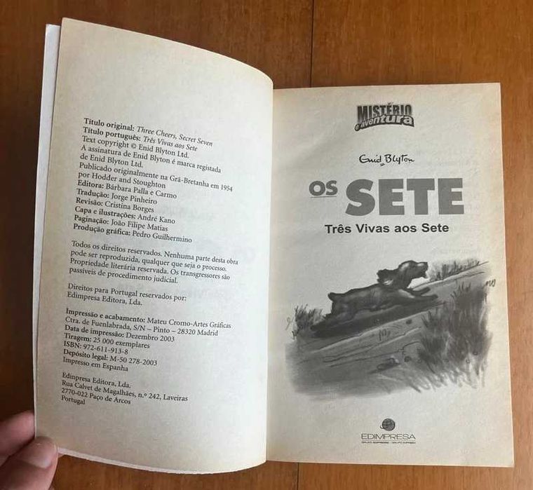 “Os Sete - Três Vivas aos Sete” de Enid Blyton