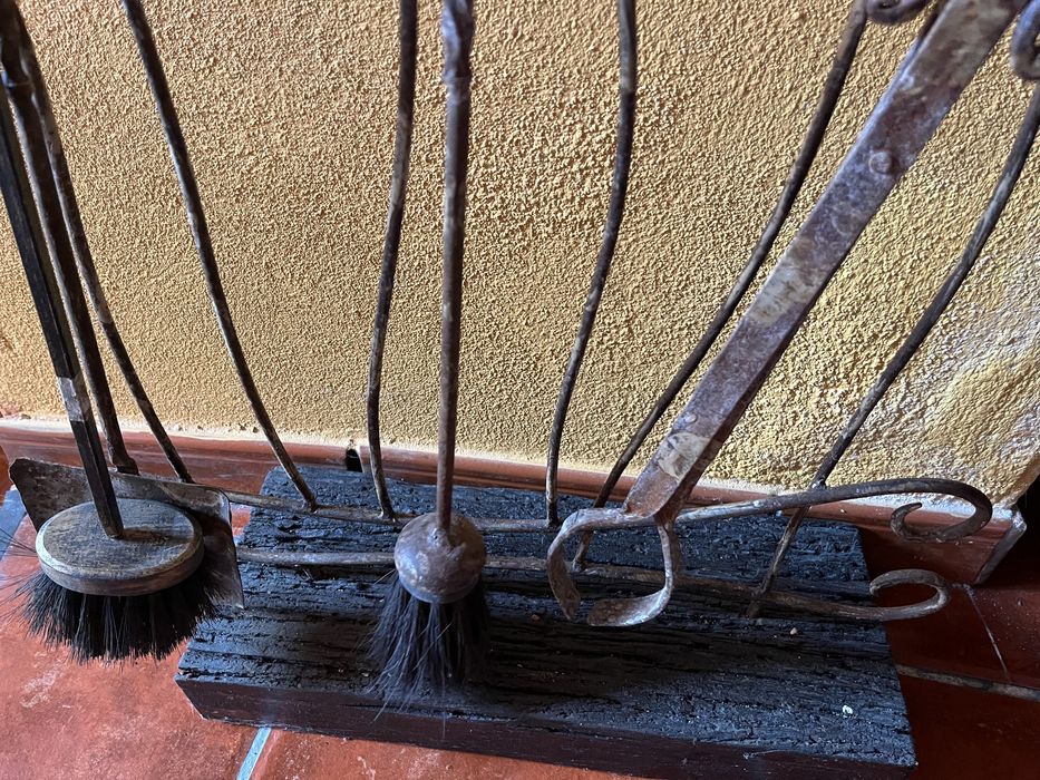 Conjunto lareira original girafas