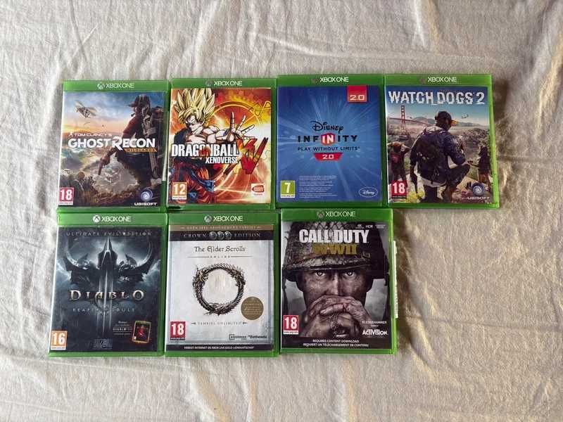 Microsoft Xbox one zestaw 7 gier w bdb stanie sprawne Xbox