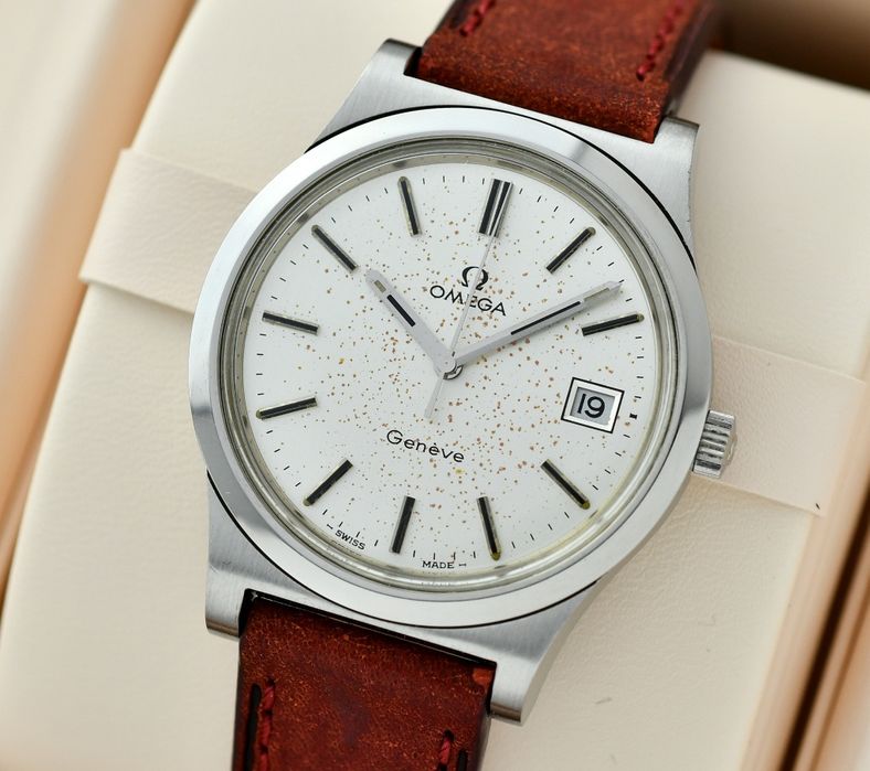 Zegarek OMEGA Geneve- Vintage 1972 - Stal 36.5mm - Pudełko - Serwis