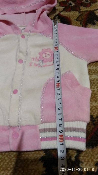 Велюровый костюмчик тройка для девочки