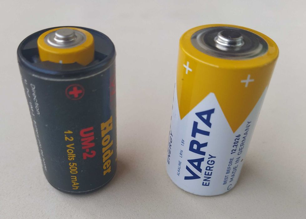 Adaptador para baterias AA - C