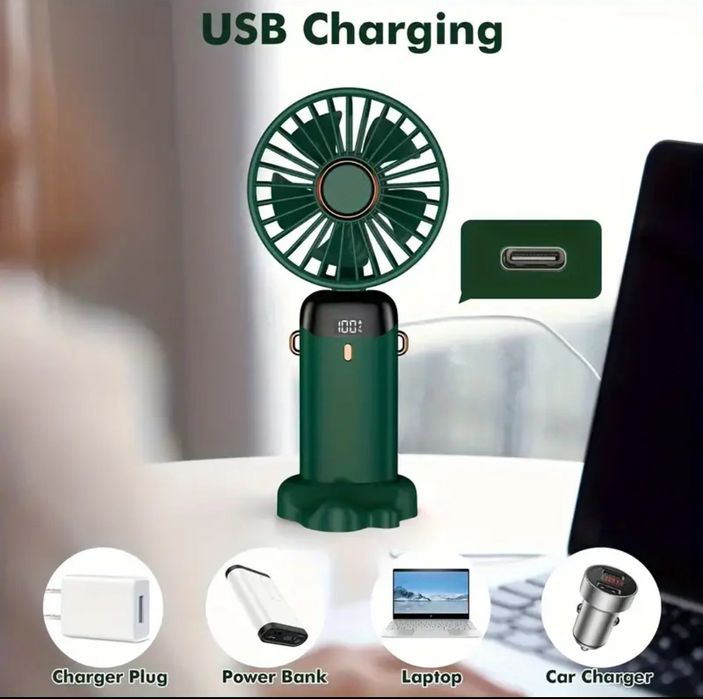 Nowy Mini wentylator ładowany na usb