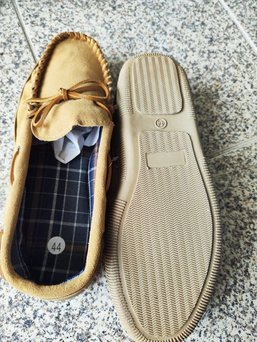 Sapatos de Vela Homem em pele n*44