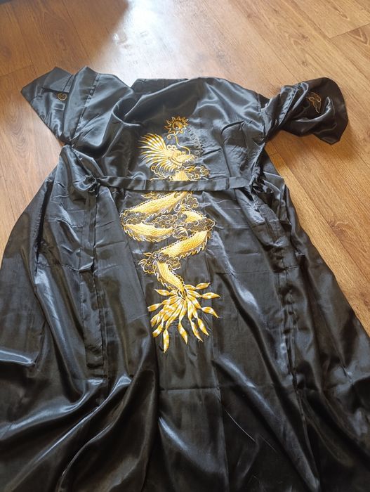 Ексклюзивне двостороннє кімоно з вишивкою Драконів (Unisex) — Ідеальни