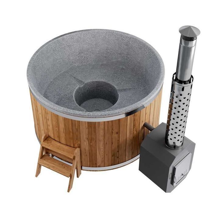 Balia ogrodowa Polar SPA Light 195 Hot z piecem zewnętrznym