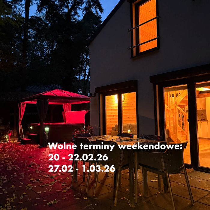 Dębówka. Prywatne jacuzzi + sauna. Standard: premium.