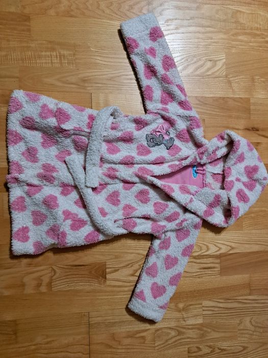 Szlafrok dla dziewczynki 2-3 latka r. 98