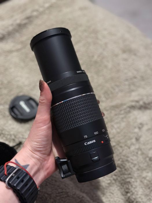 Obiektyw Canon EF 75–300mm + adapter EF–EOS M