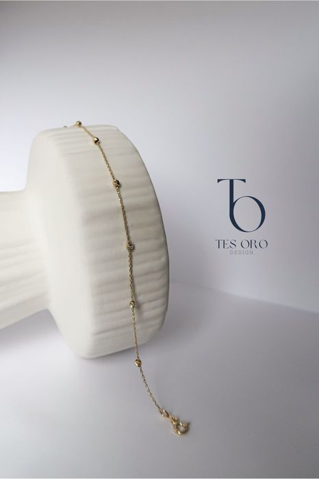 Złota Bransoletka z Kulkami | Próba Złota 585