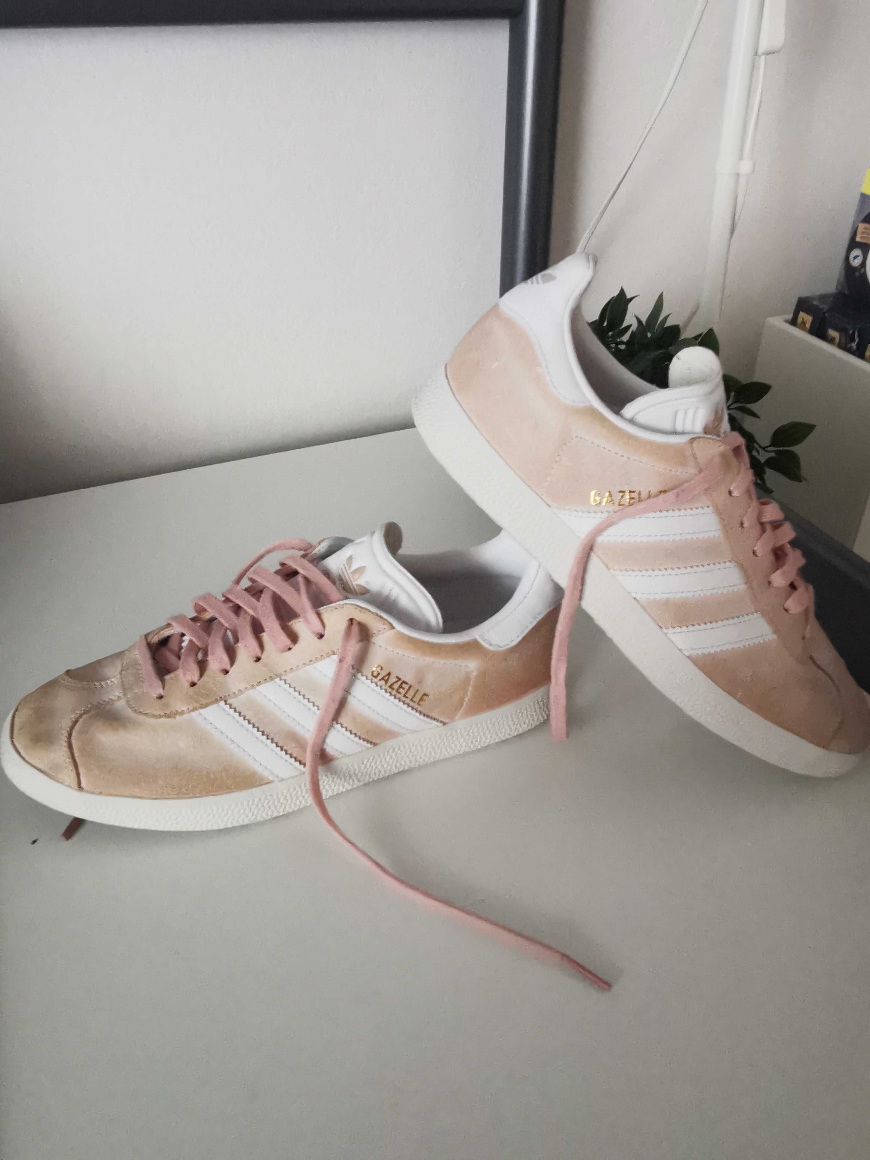 Adidas gazelle rosa e cinza 2025