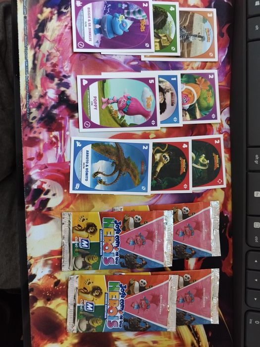 Lote cartas minipreço Joga com os teus Heróis