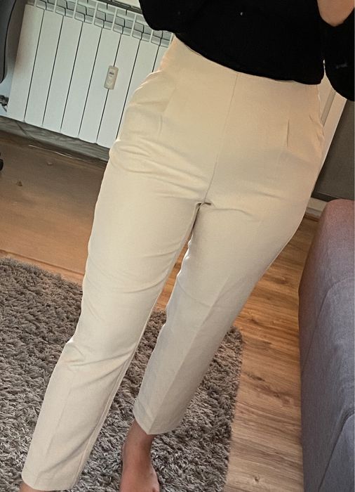 Eleganckie spodnie beżowe XL