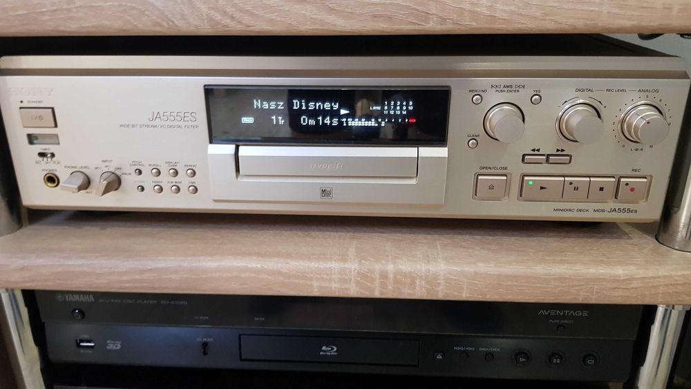 Minidisc SONY MDS JA 555 ES GOLD najwyższy model z pilotem Jawor • OLX.pl