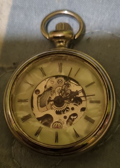 Relógio Bolso antigo a corda, , com tampas em vidro