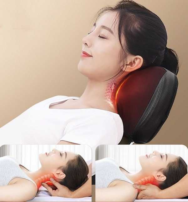 Массажная накидка на кресло массажёр подогрев шиацу всё тело масажер