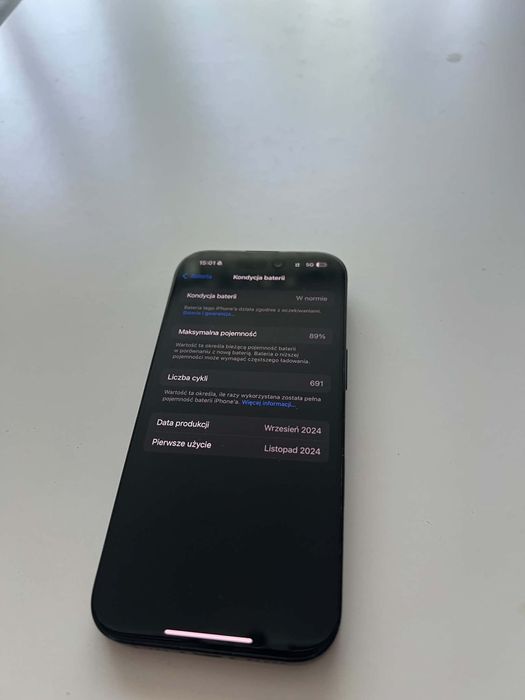 iPhone 16 Pro Czarny 128GB 89% IGŁA