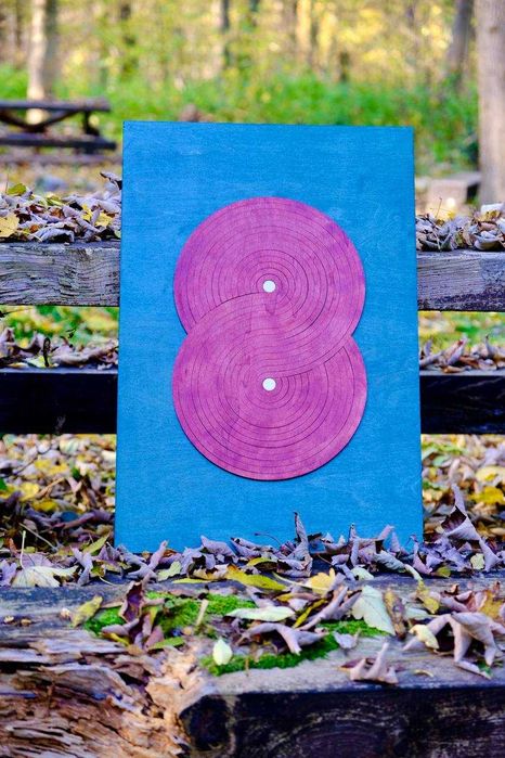 Dekoracyjny Obraz 3D z Drewna w Stylu Minimalistycznym