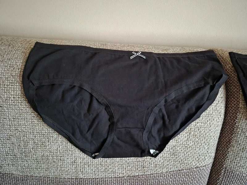 2pak damskich majtek bawełniancyh czarne 2XL XXL 44