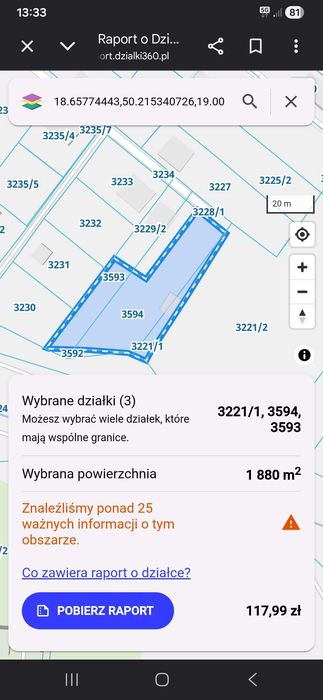 Działka budowlana z widokiem na las