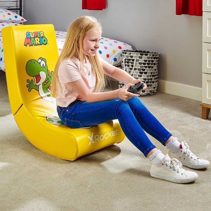 Fotel Gamingowy X-Rocker YOSHI Nintendo NOWY | Żółty | Unikat