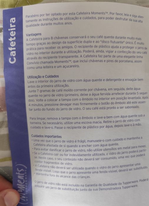 Tupperware Novo nunca usado Cafeteira Francesa com OFERTA
